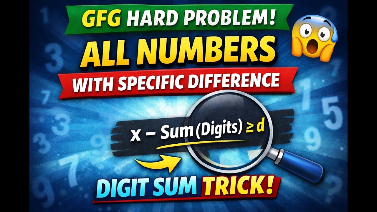 GFG Hard Problem | All Numbers With Specific Difference | Python 🔥#dailychallenge  #potd
