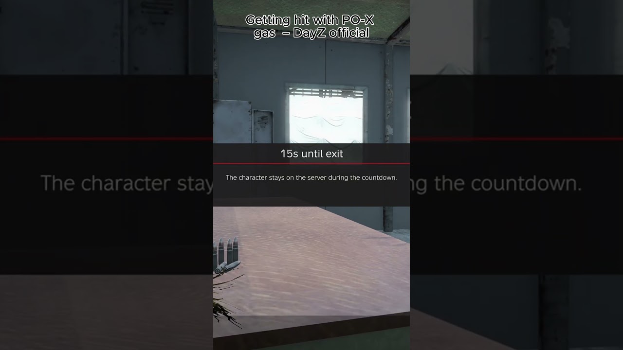 Getting hit with PO-X gas - DayZ official #dayz #dayzstandalone #dayzbestcontent #dayzofficial