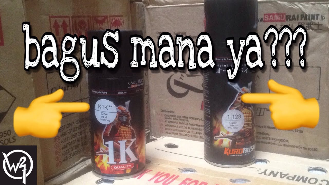 WAJIB TAHU !!! Bagus Samurai Paint clear K1K** atau 128 ???