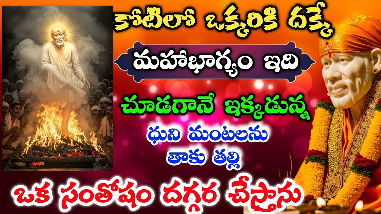 కోటిలో ఒక్కరికి దక్కే మహ భాగ్యం ఇది చూడగానే ఇక్కడున్న ధుని మంటలను తాకు ఒక సంతోషం దగ్గర చేస్తాను 