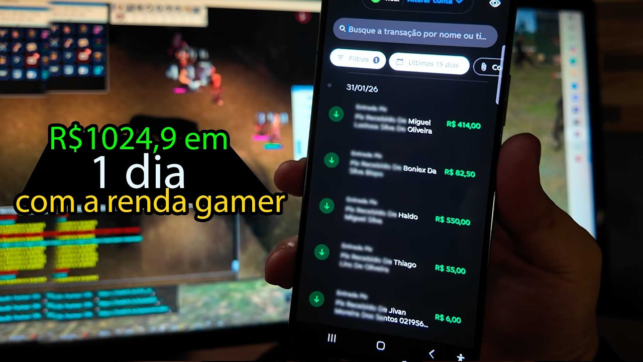 QUASE R$3000,00 JOGANDO 3 HORAS POR DIA NO MEU COMPUTADOR