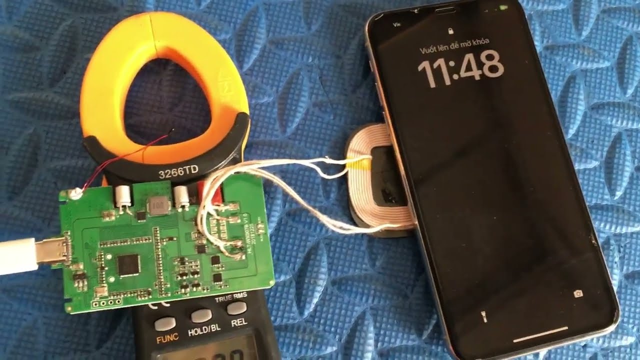 Thử Chế Sạc Nhanh Không Dây Cho iphone! Có nhanh gấp đôi các bạn ạ
