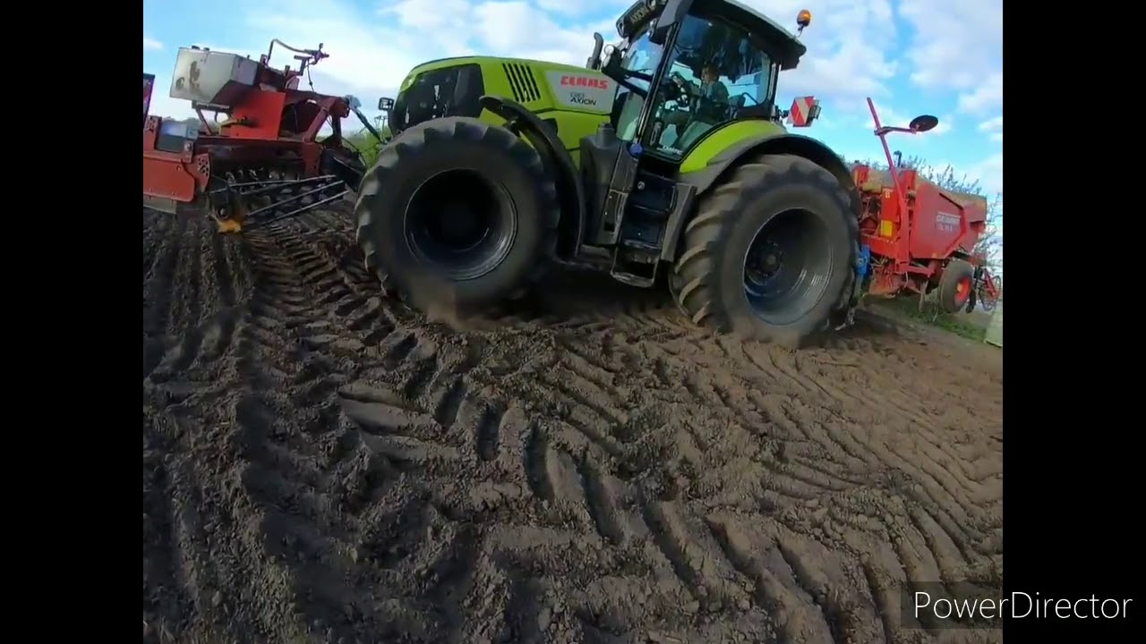 Claas Axion 810 Grimme Kartoffelpflanzmaschine