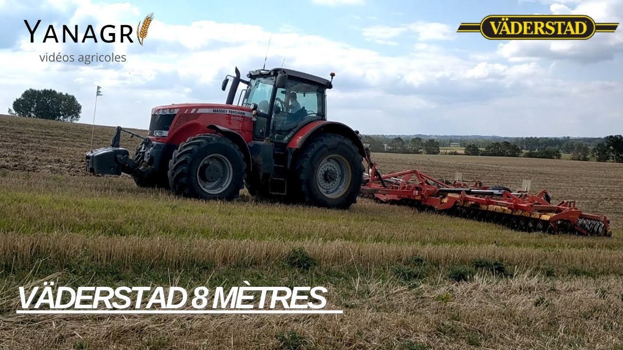 🇫🇷JE TEST CE MASSEY 8000 A DECHAUMER AVEC UN VÄDERSTAD 8 MÈTRES💨