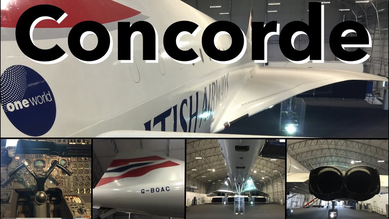Аэропорт Манчестера — British Airways Concorde G-BOAC и тур Nimrod