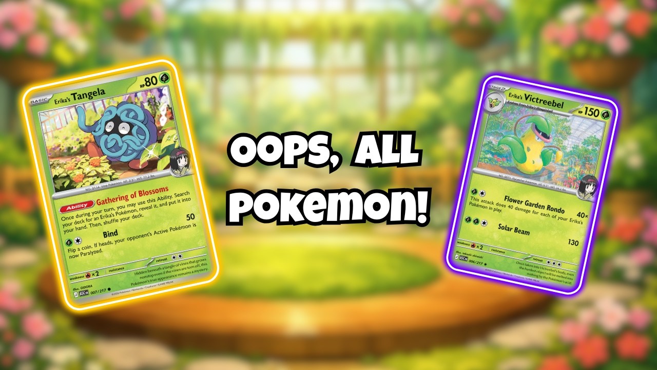 This One-Prize Deck Hits For 240 On Turn Two | Erika's Tangela Go BRRRRRRRRRR