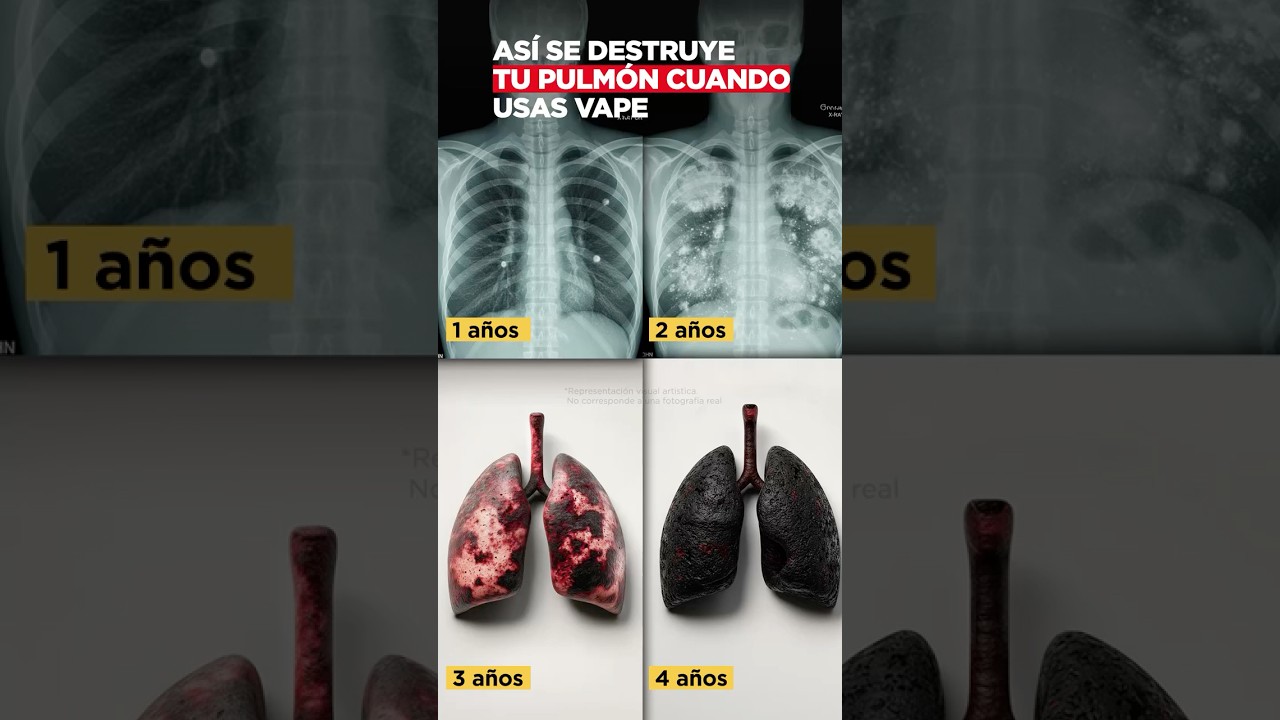 As&iacute; se destruye tu pulm&oacute;n cuando usas vape