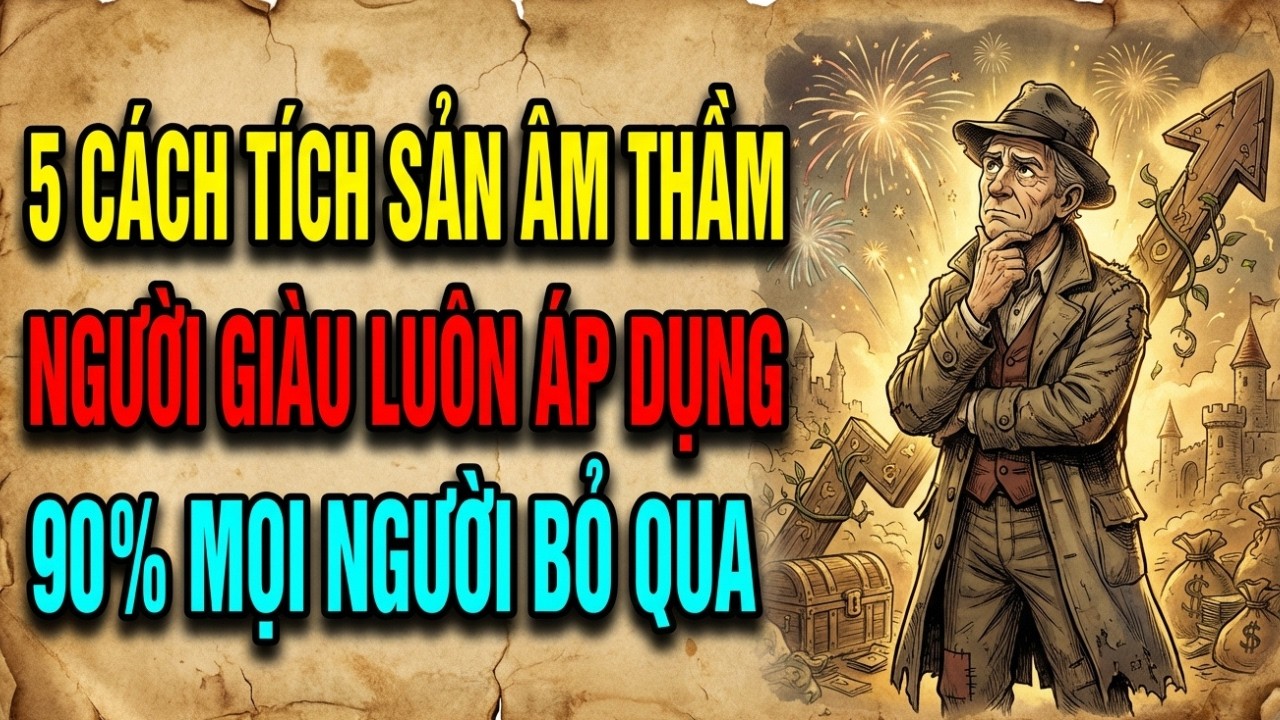 SỰ THẬT : 5 CÁCH TÍCH TÀI SẢN ÂM THẦM KHIẾN NGƯỜI GIÀU NGÀY CÀNG GIÀU – 90% MỌI NGƯỜI BỎ QUA