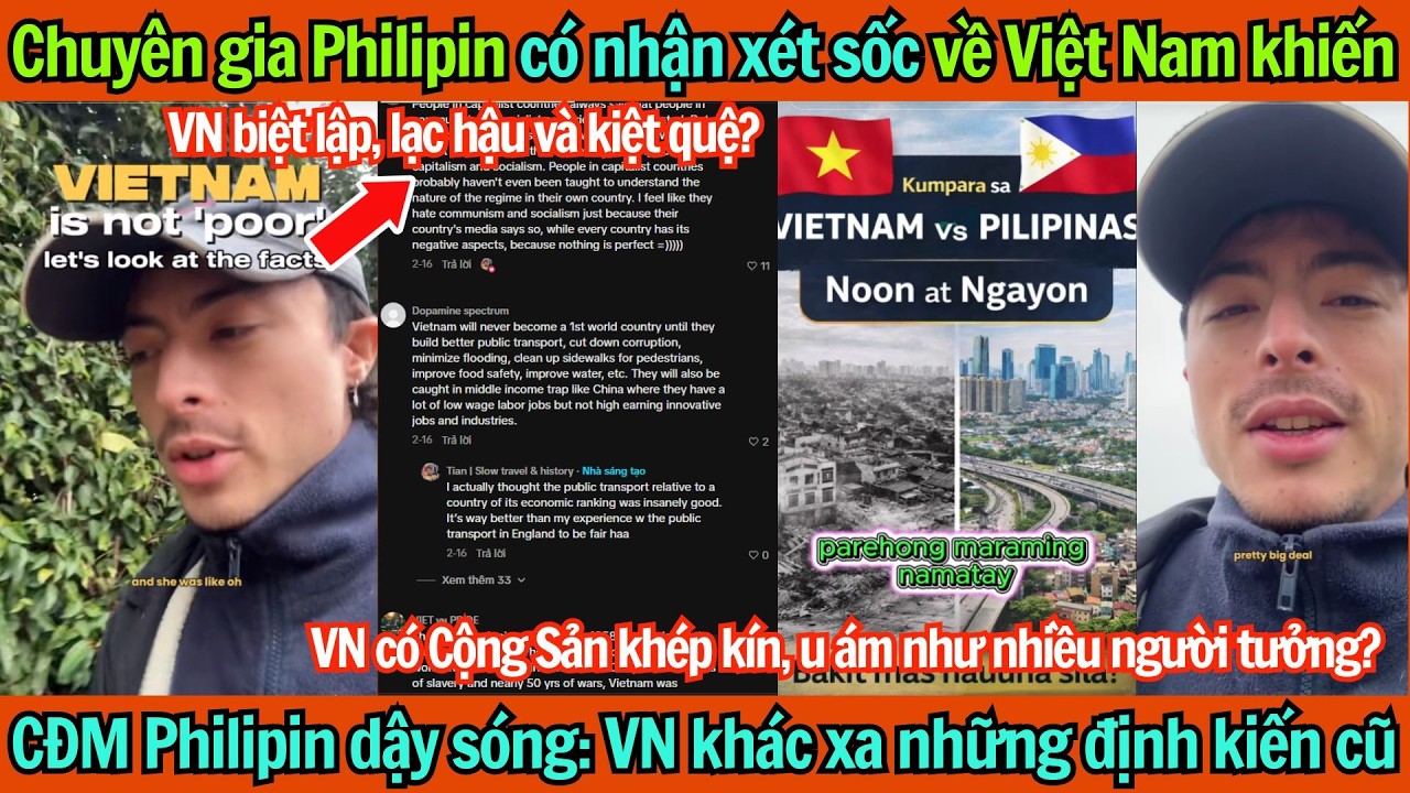 Chuyên gia Philipin có nhận xét sốc về VN khiến CĐM Philipin dậy sóng: VN khác xa những định kiến cũ