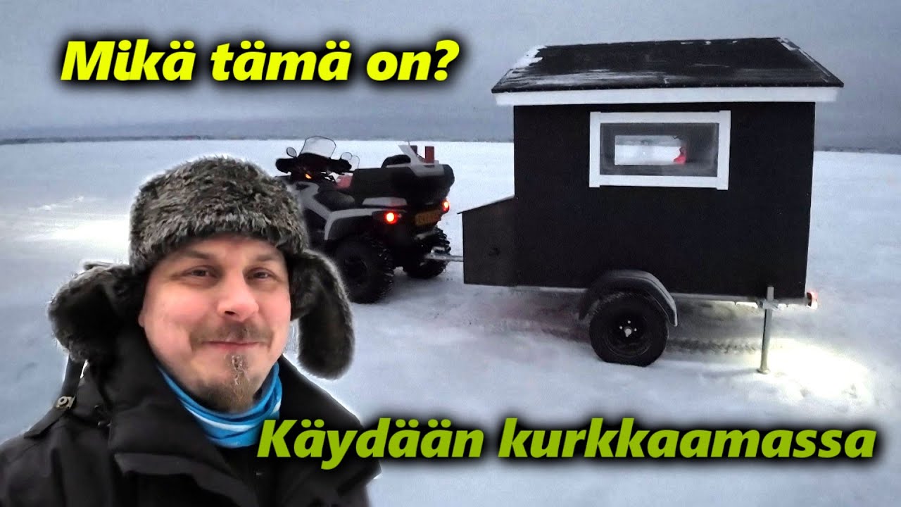 Vieraillaan pilkkimökissä