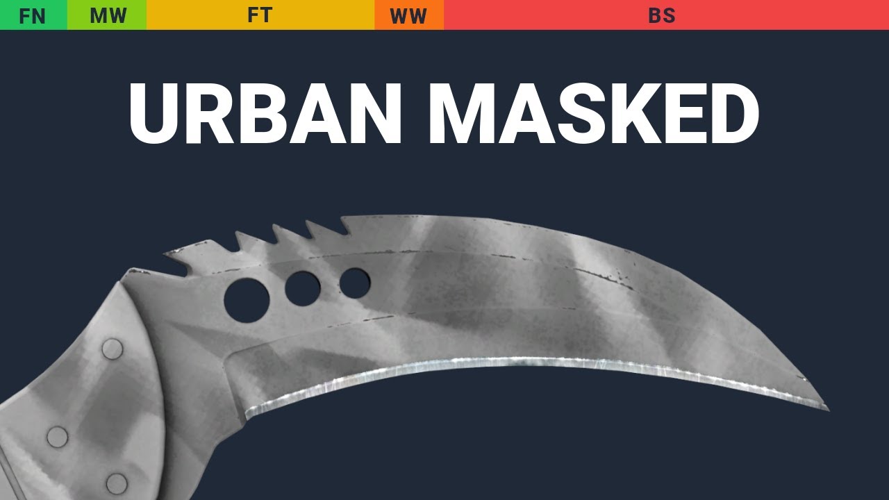 Talon Knife Urban Masked - Skin Float And Wear Preview