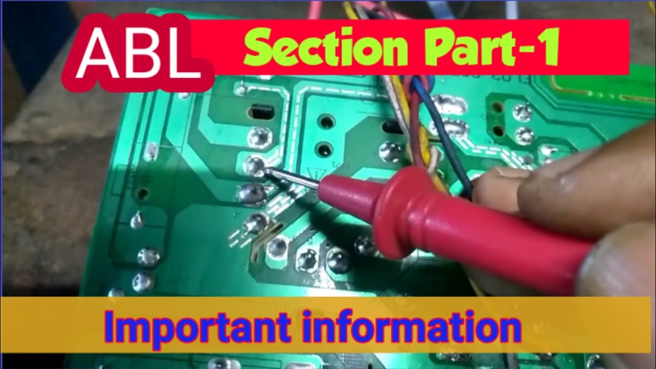 ABL line, ABL Voltage, ABL fault  details in crt TV. 🎆/🎆 Colour TV ABL section Part- 1.