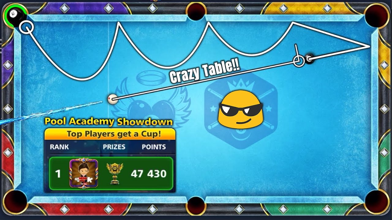 8 Ball Pool - Pool Academy Showdown 50,000 Pool Points to reach TOP#1 - Slippery ice GamingWithK