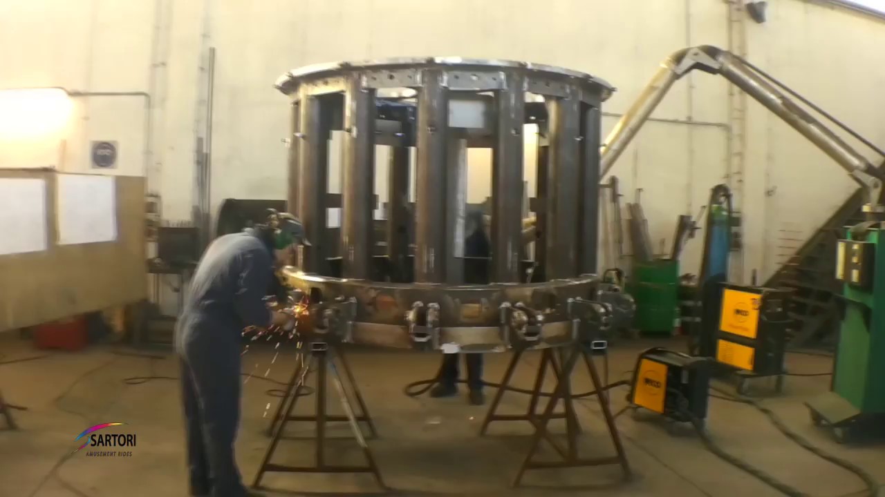 Rotating center piece of Techno Jump ride