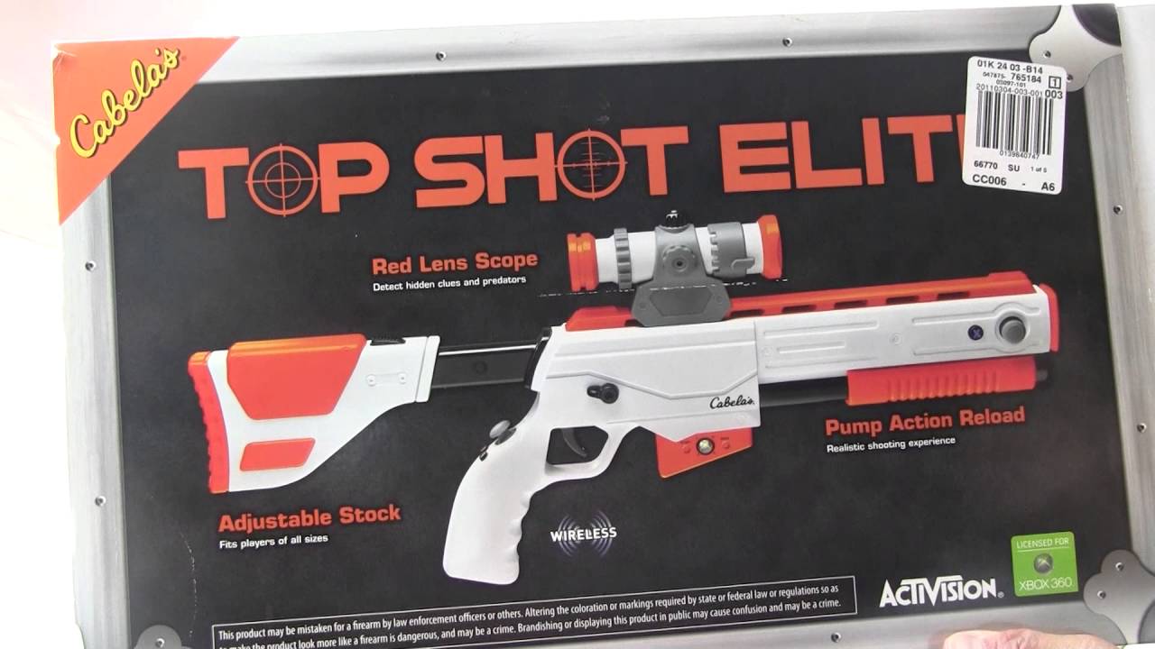 Cabela's Top Shot Elite Wireless Gun Controller for Xbox 360