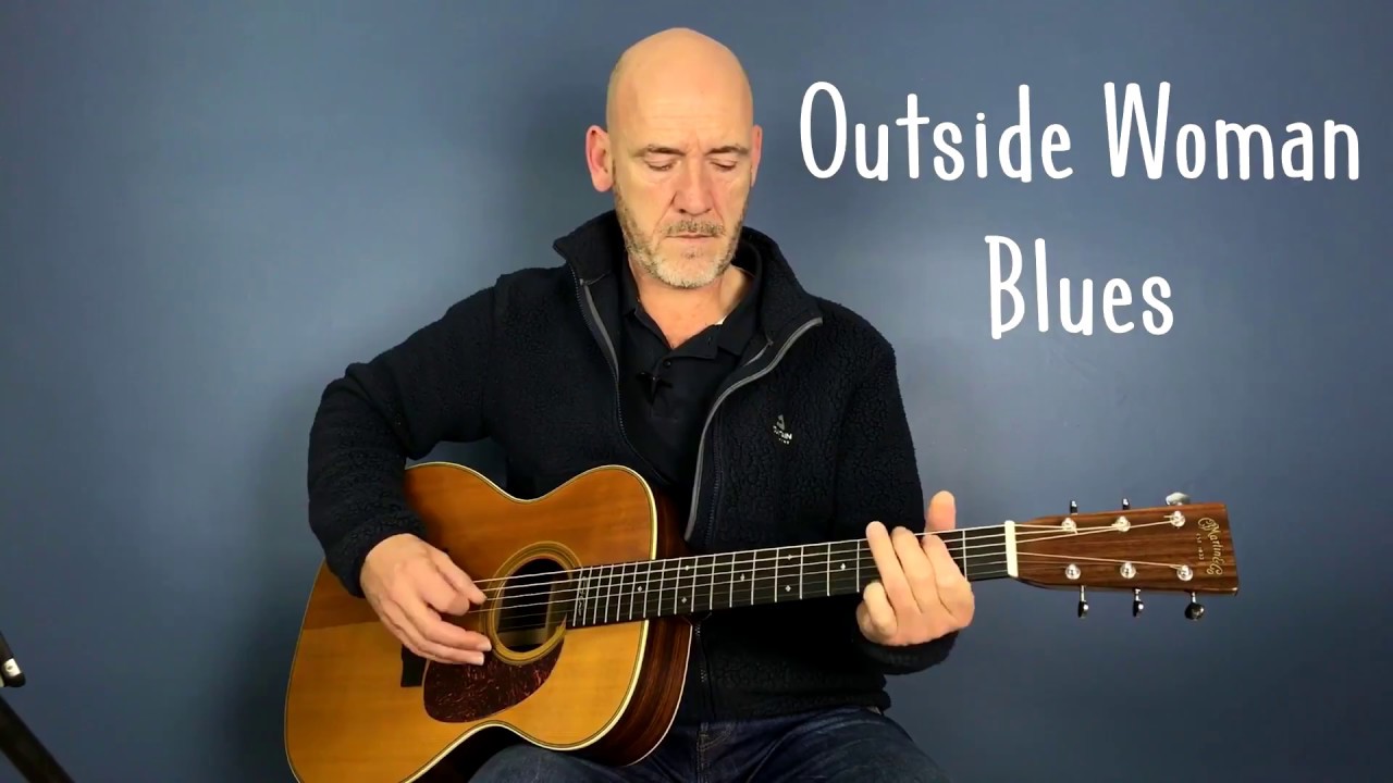 Outside Woman Blues | Eric Clapton version (Acoustic Guitar Tutorial)