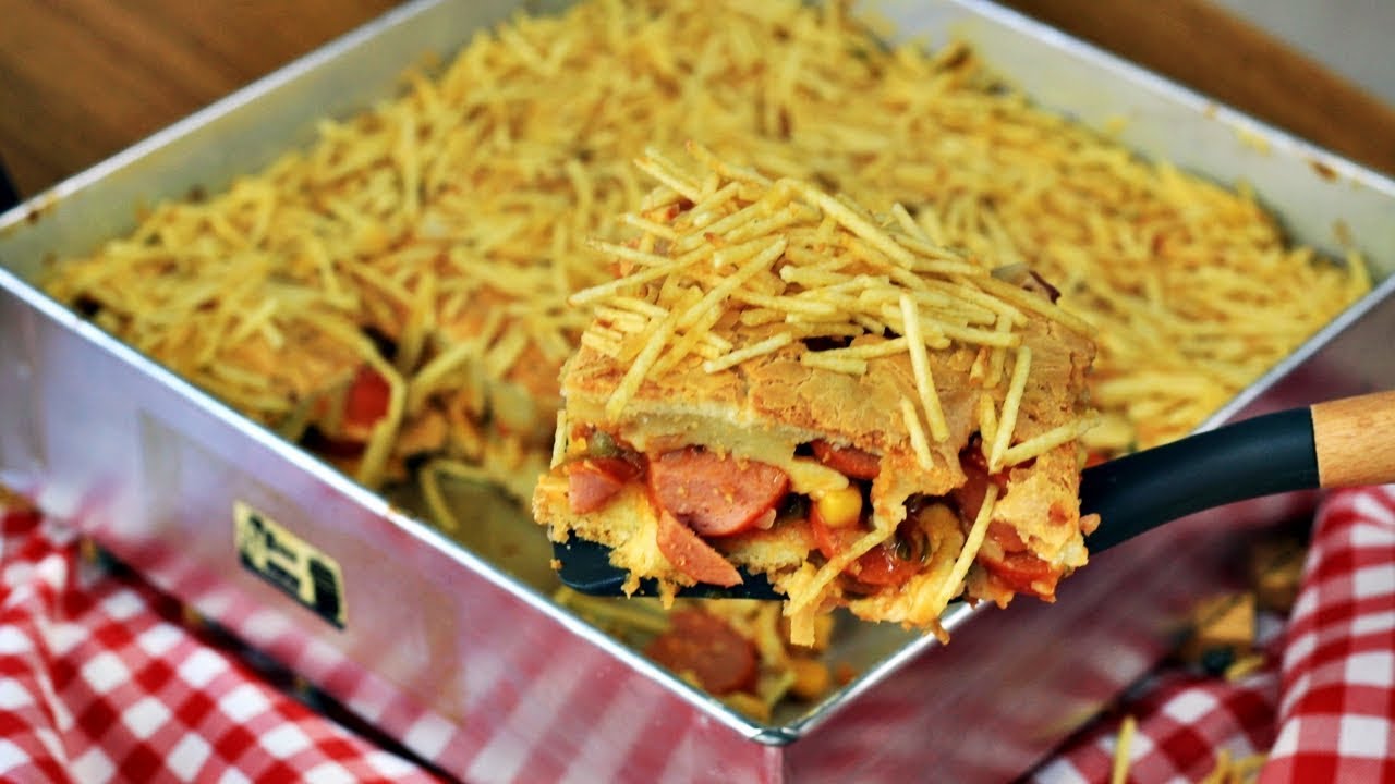 TORTA DE CACHORRO QUENTE SUPER FÁCIL E RÁPIDA