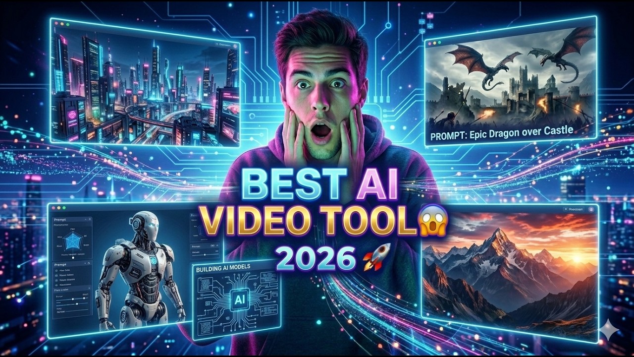 Best AI Video Generators in 2026 🚀 #aitools #veo3 #openaisora #klingai #runwayai
