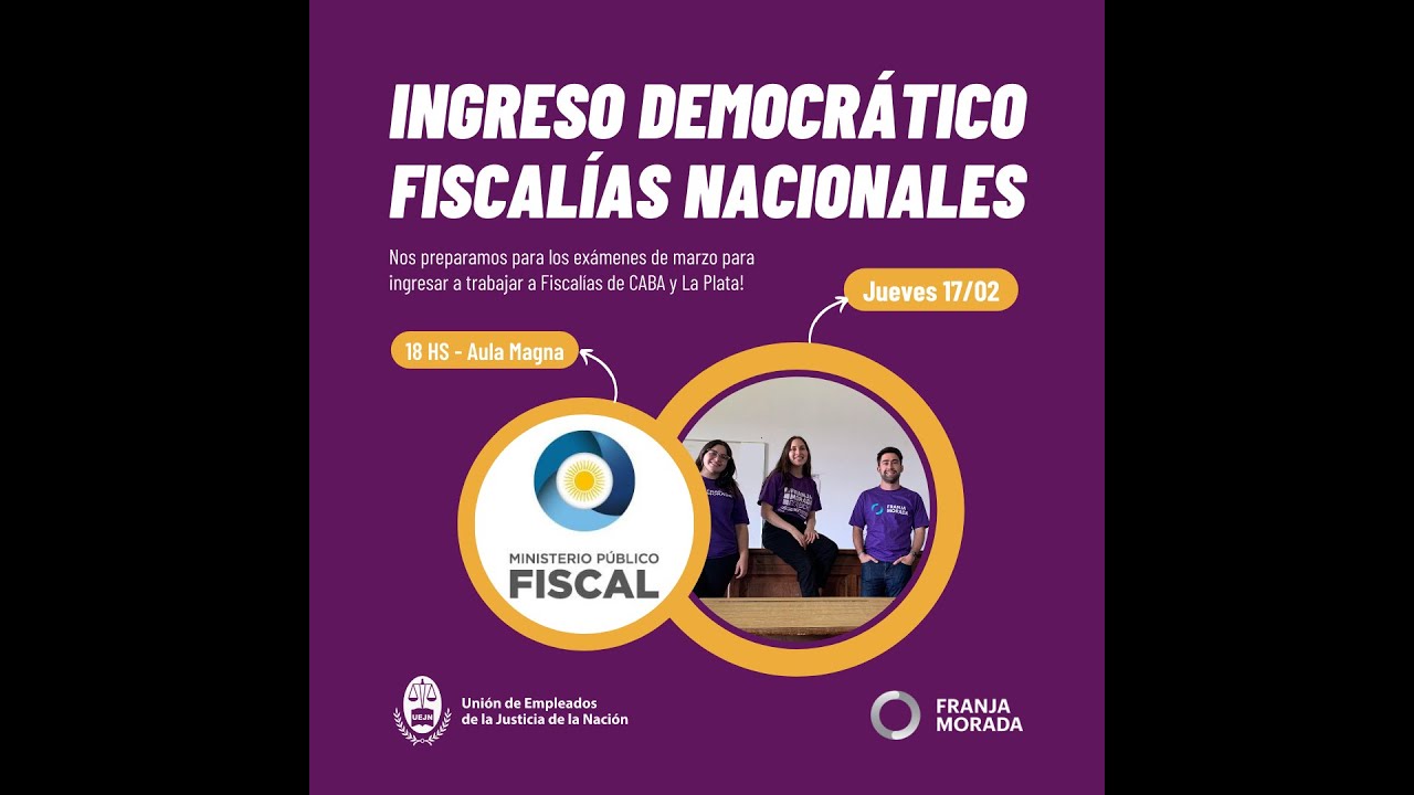 Ingreso Democrático MPF I #FranjaProfesional