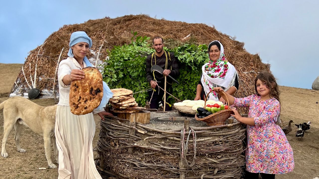 IRAN Nomadic Life &ndash; Cooking Lamb Liver with Onion & Potatoes