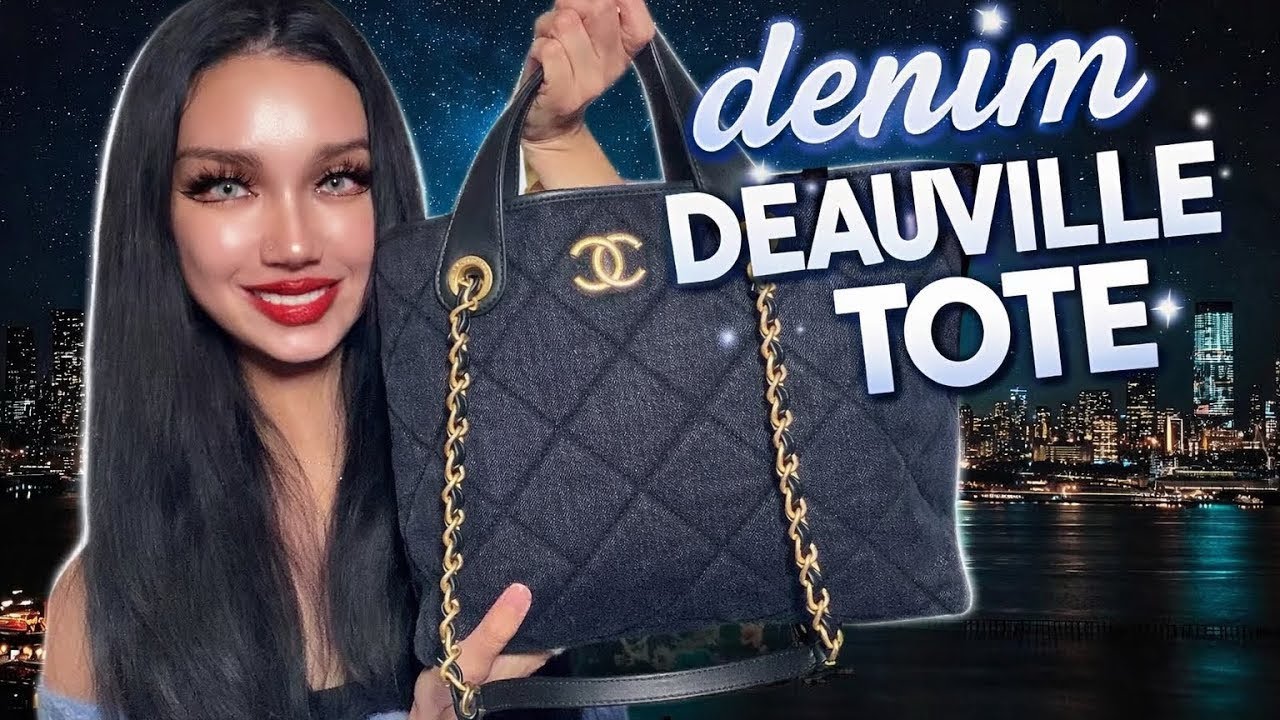 Quilted CHANEL Black Denim Tote | BABALA BAGS | Handbag Review