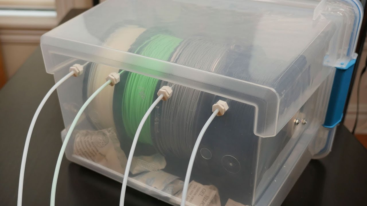 3D Printer Filament Dry Box // Becky Stern