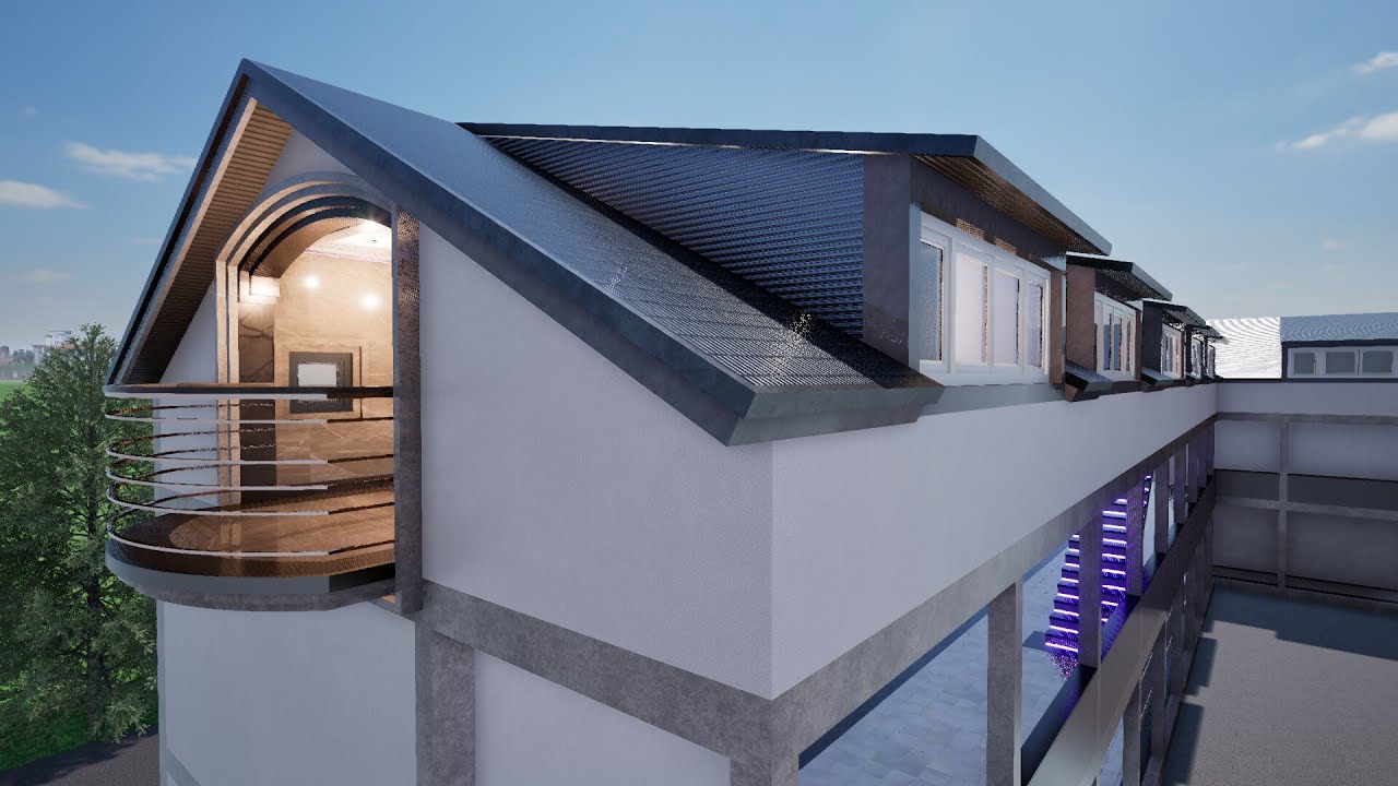 Idejno Resenje Potkrovlja za moju Prijateljicu iz Svedske - 3D Render