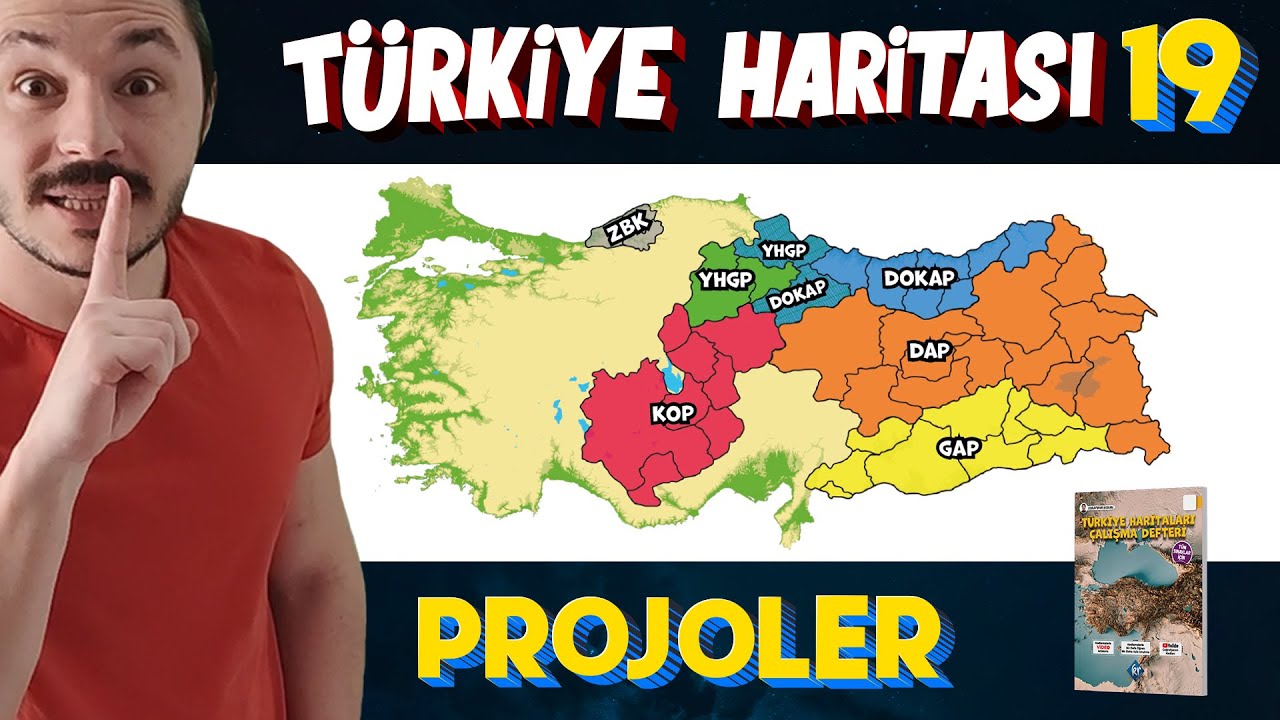KALKINMA PROJELERİ - Türkiye Harita Bilgisi Çalışması  (KPSS-AYT-TYT)
