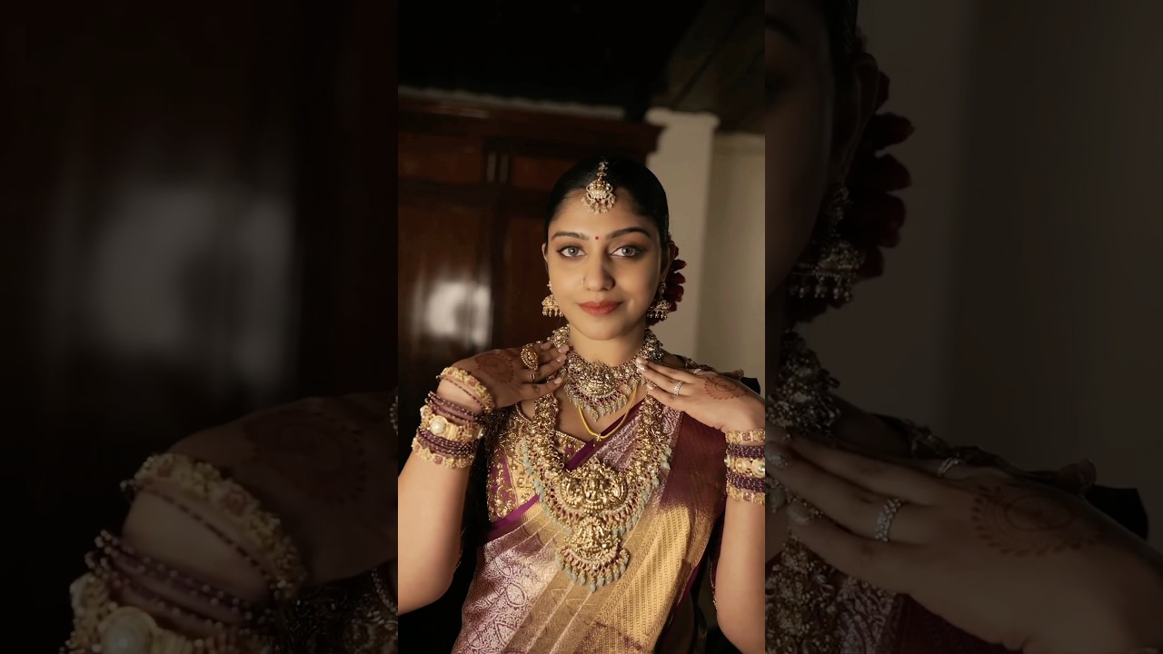 OMG😱My Wedding Look 🤩 Kerala Bridal Look ❤️Saranya Nandakumar #wedding #Shorts