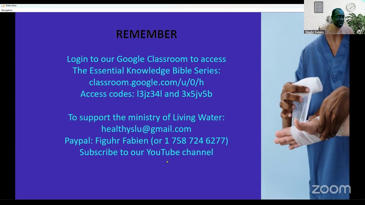 LIVING WATER BIBLE STUDY, FRIDAY FEBRUARY 13, 2026