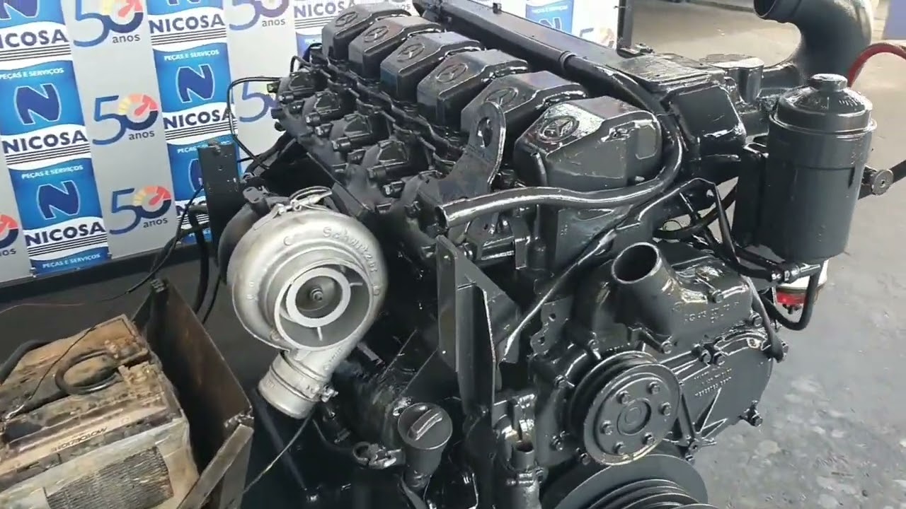 Motor OM457LA MBB 1938 Ônibus Duplo  Dec. Retificado na Nicosa  Ponta Grossa