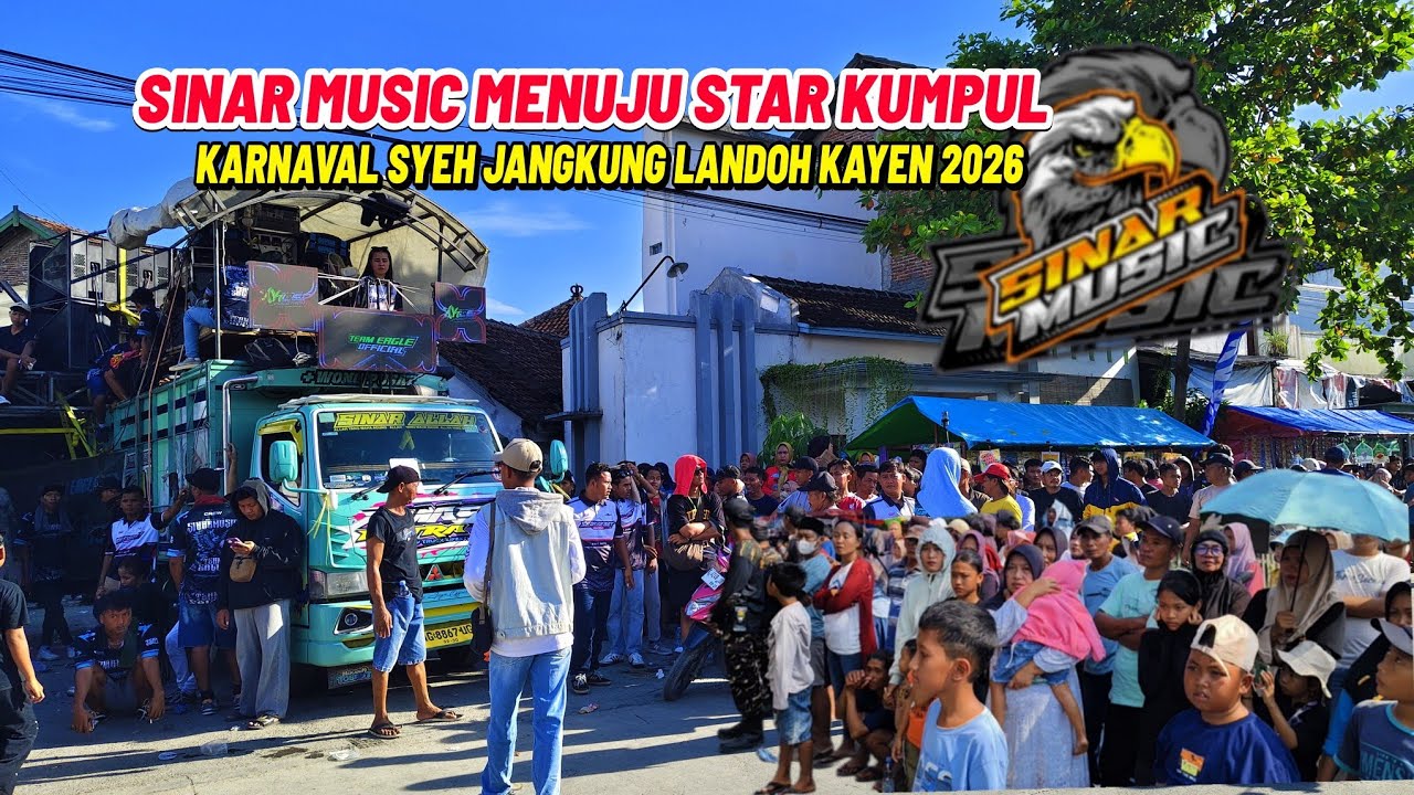 PERSIAPAN KARNAVAL SINAR MUSIK MAU MENUJU KE TITIK KUMPUL HAMPIR SAJA KECANTOL 