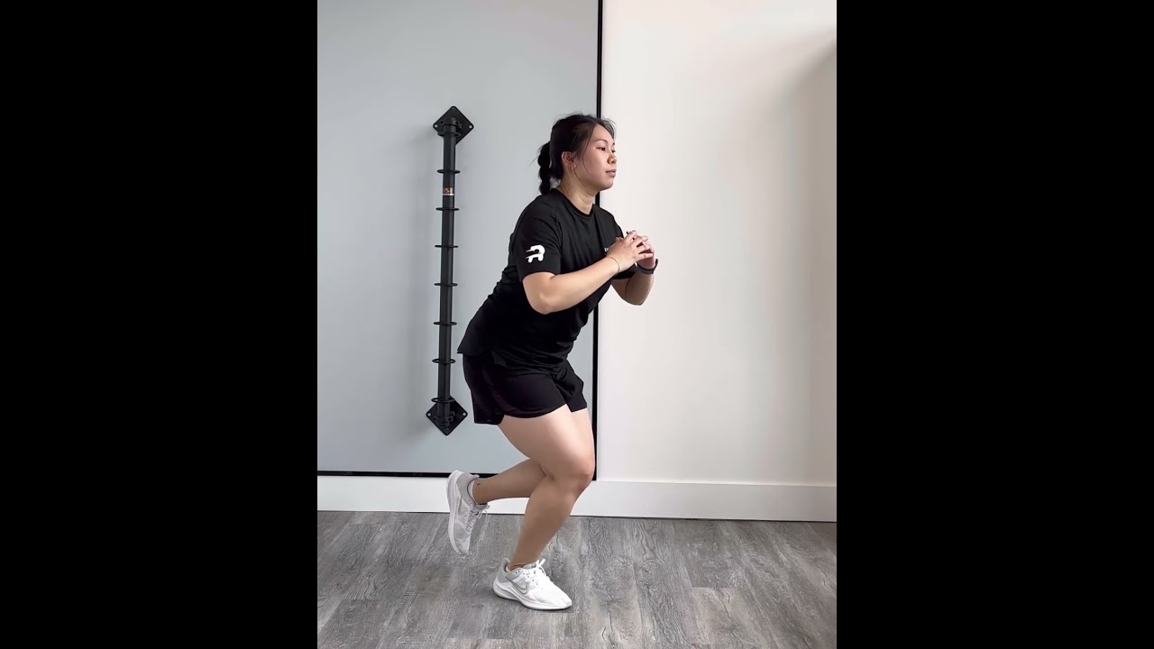 Single leg squat - knee and hip strengthening exercise