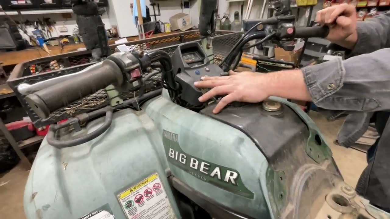 Yamaha Big Bear 400, 350, No Neutral Light, Will Not Start, Bad Solenoid, No Power, Starter Relay