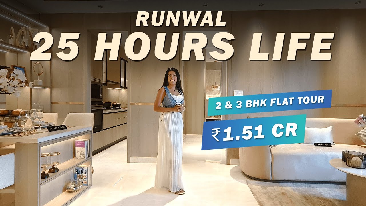 Premium Township with Green Views | Runwal 25 Hours Life | Sample Flat Tour | Manpada, #thane west