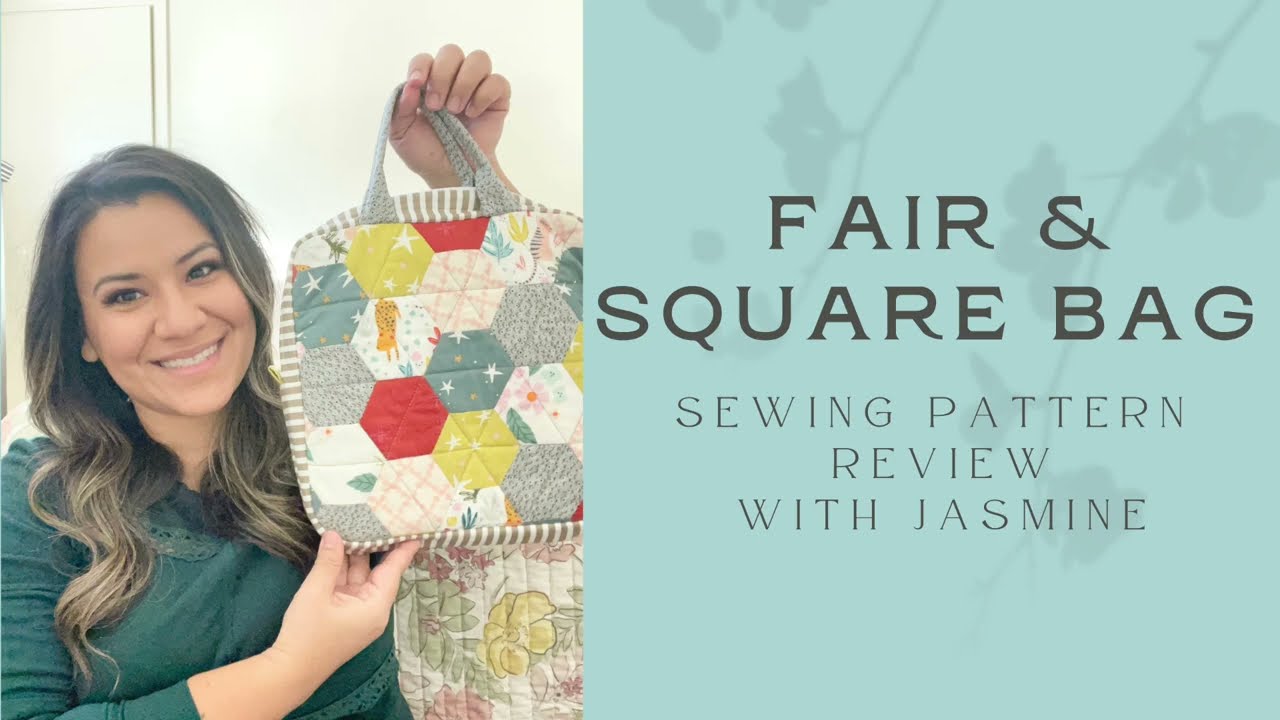 Fair & Square Bag Pattern Review with Jasmine - Rosie Taylor Crafts Fun Sewing Project Vinyl Zipper