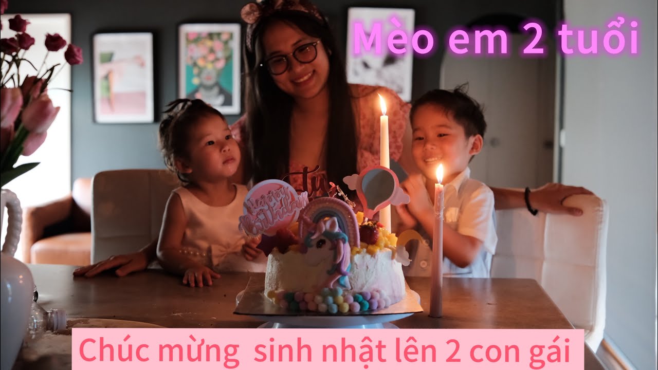 Sinh nhật lên 2 tuổi con gái