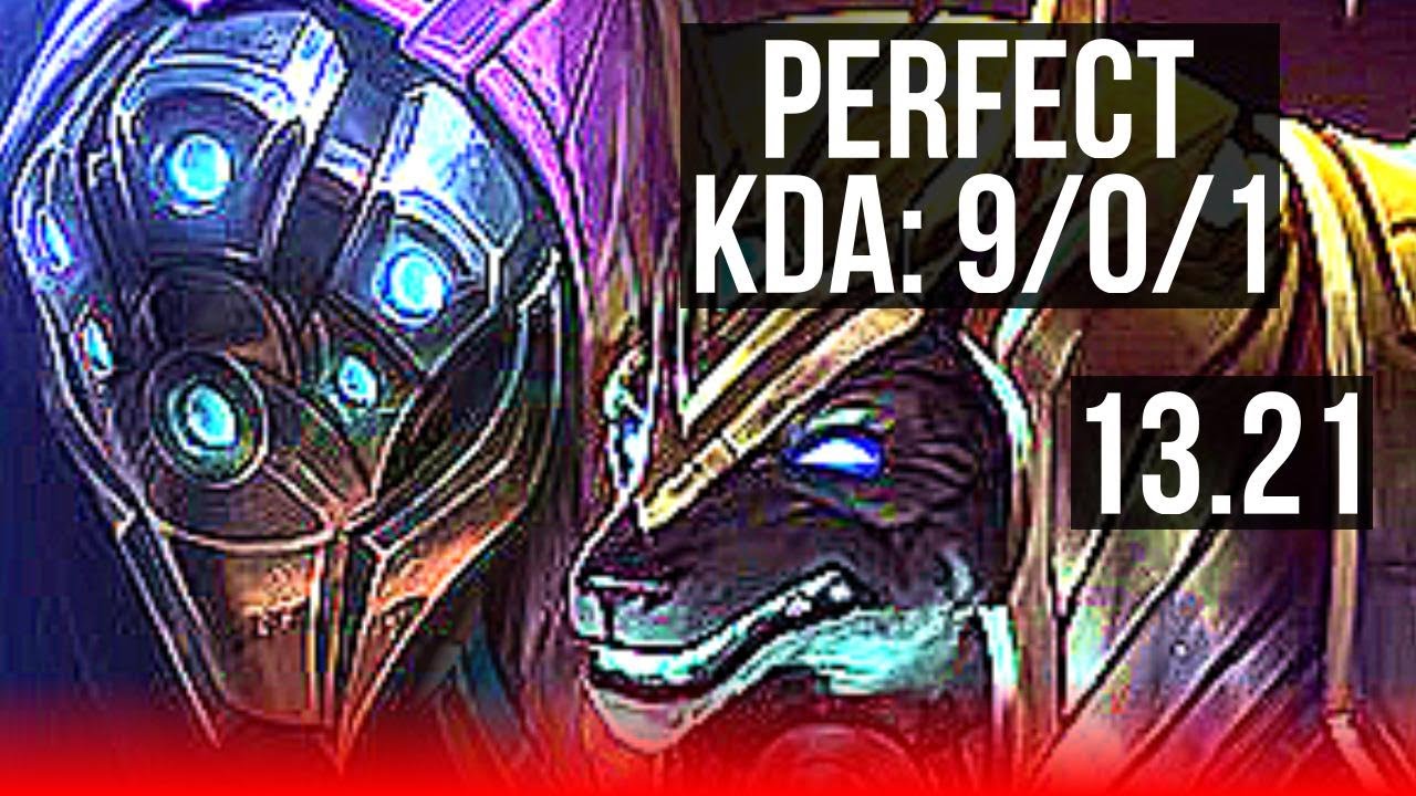 JAX vs NASUS (TOP) | 9/0/1, 6 solo kills, 1.4M mastery, Legendary, 300+ games | KR Diamond | 13.21