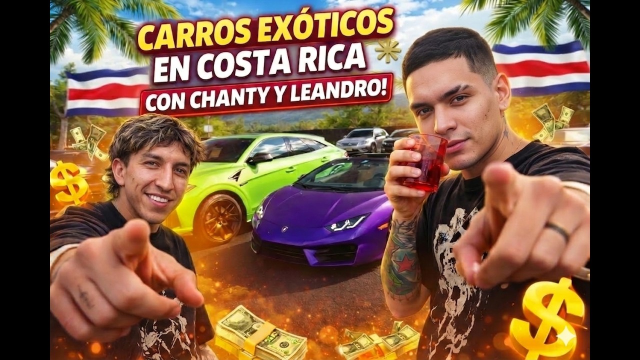 CARROS EXOTICOS EN COSTA RICA CON CHANTY Y LEANDRO!