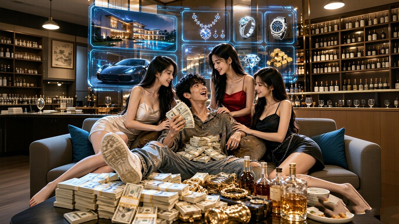 Betrayed by Ex,Poor Guy Stumbles into Luxury Club,Unlocks 100x Cashback System&mdash;Turns $5 into $30M!