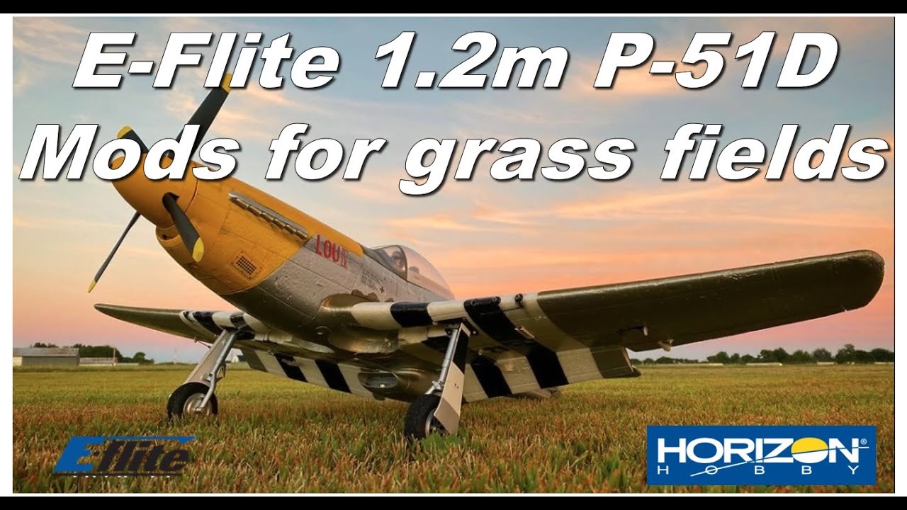 Stop nose overs on the E-flite 1.2m P-51 with a few mods to the retracts