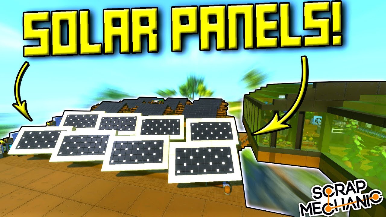 MOVING SOLAR PANELS and FIXED BRIDGES (Suspended Mountain Base Part 20) - Scrap Mechanic Gameplay