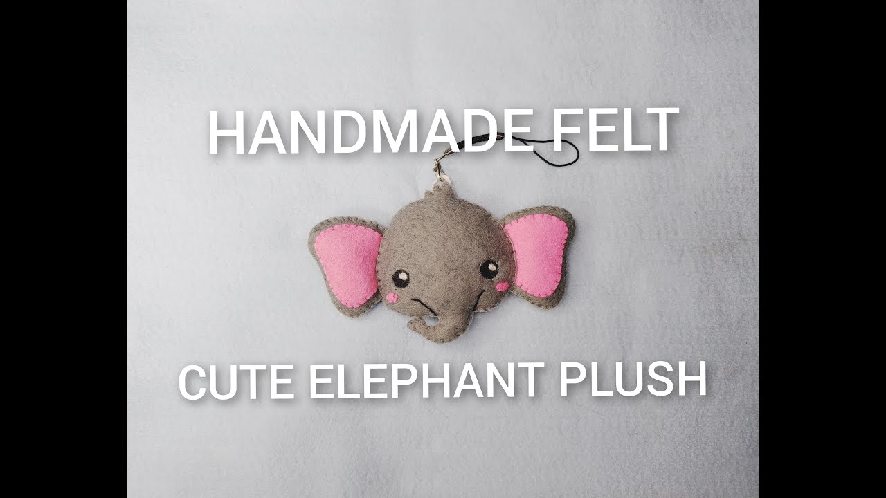 Cute Elephant Felt Plush