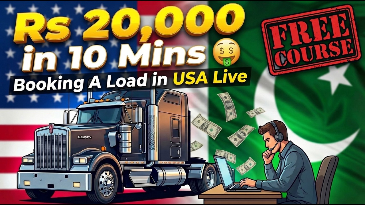 Booking A Load in #truckdispatching ✅Lec#8 | Making 20,000 in 10 mins #earnmoneyonline