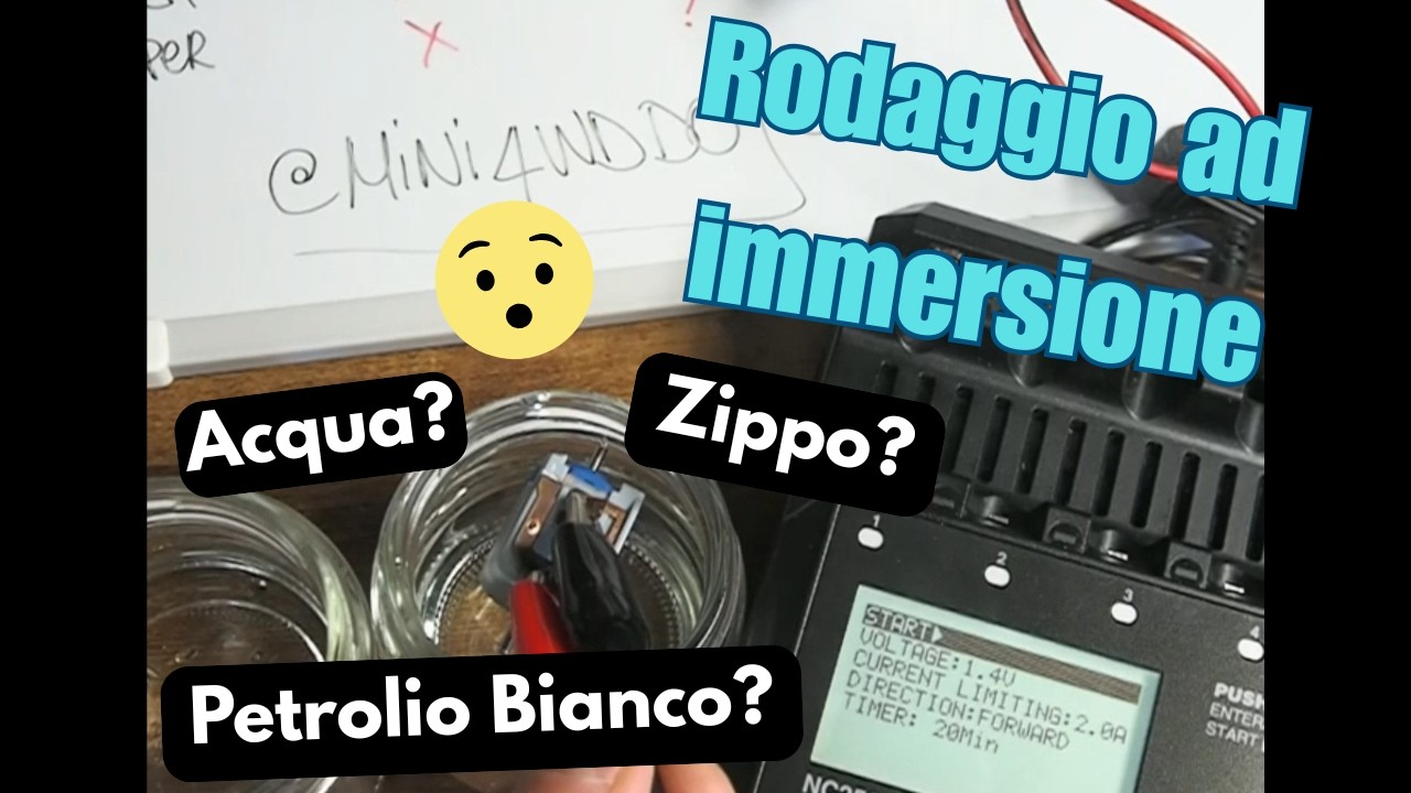 Mini 4WD Rodaggio Motori ep.3 Metodo ad immersione