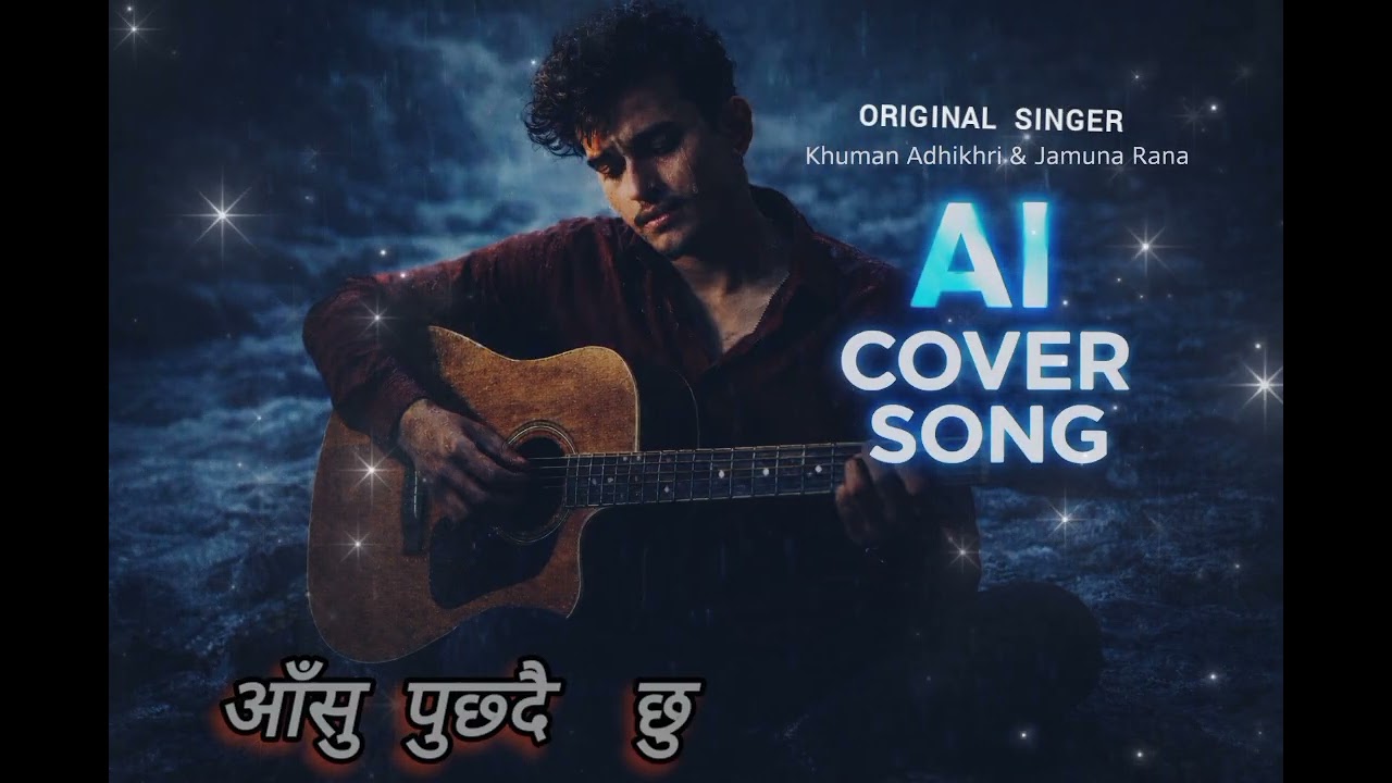Aasu puchhdai chhu, lok dohori song AI cover version, Original by, Khuman Adhikari, Jamuna Rana,