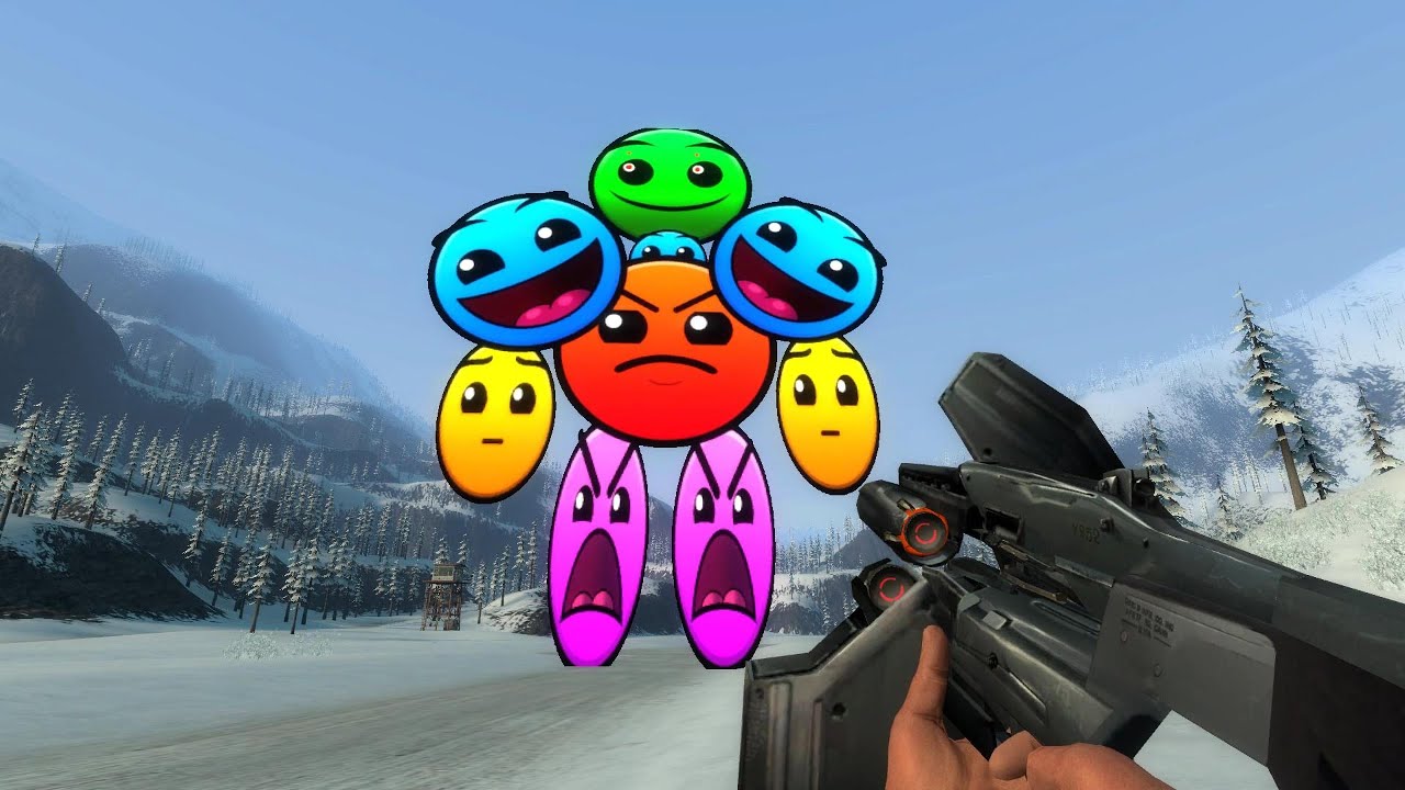 (GMOD) Run away nextbots Garry's mod EP12 4K 60FPS