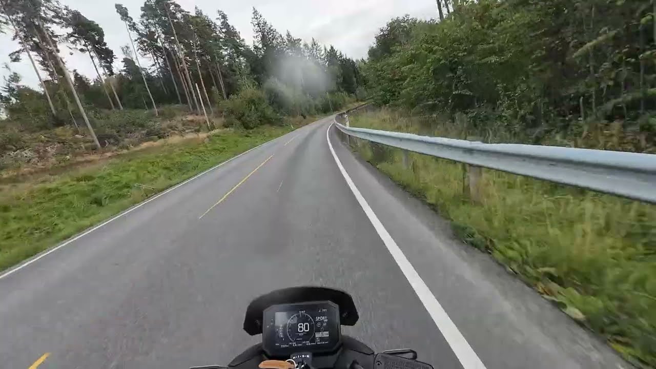 Plassering i sving- Motorsykkel