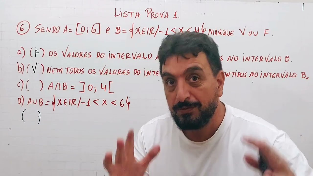 Exercício 06 lista P. 01 #matemática 