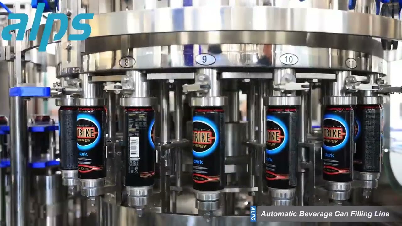 Automatic Energy Drinks Aluminun Can Filling Machine